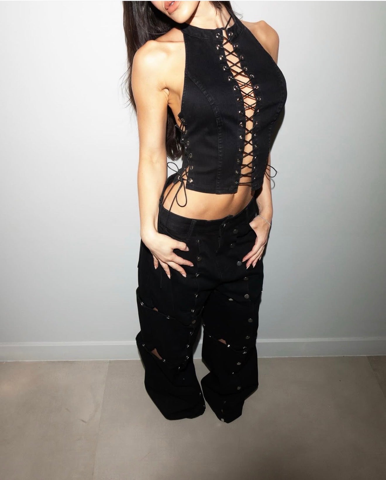 Top Aline Negro