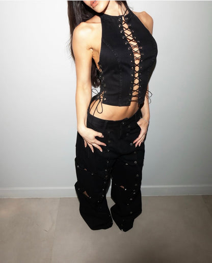 Top Aline Negro